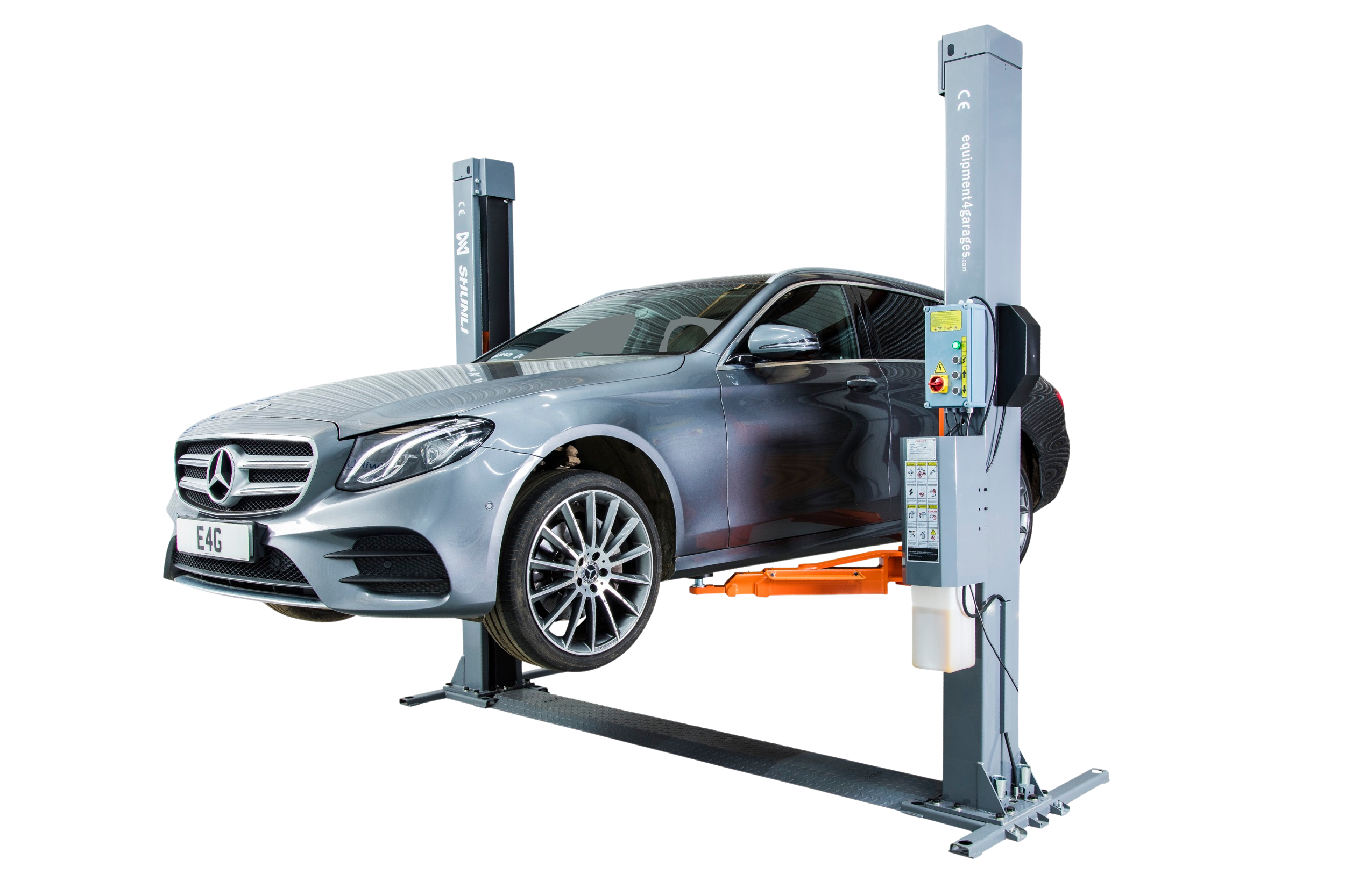 E4G C245D 2 Post Lift 4500KG ‘H’ Frame Design with Manual Locks