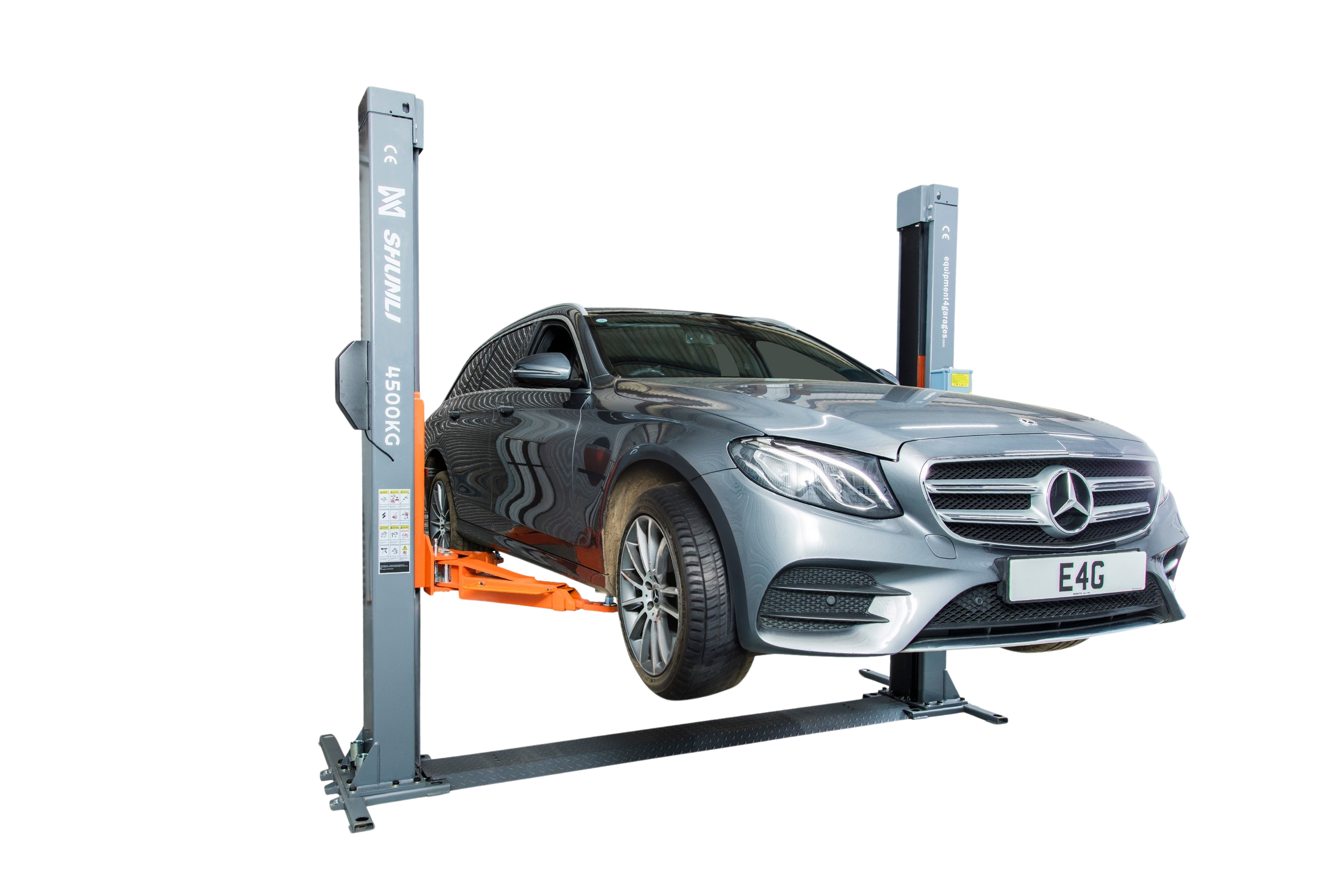 E4G C245DD 2 Post lift 4500kg ‘H’ Frame Design with Electric locks