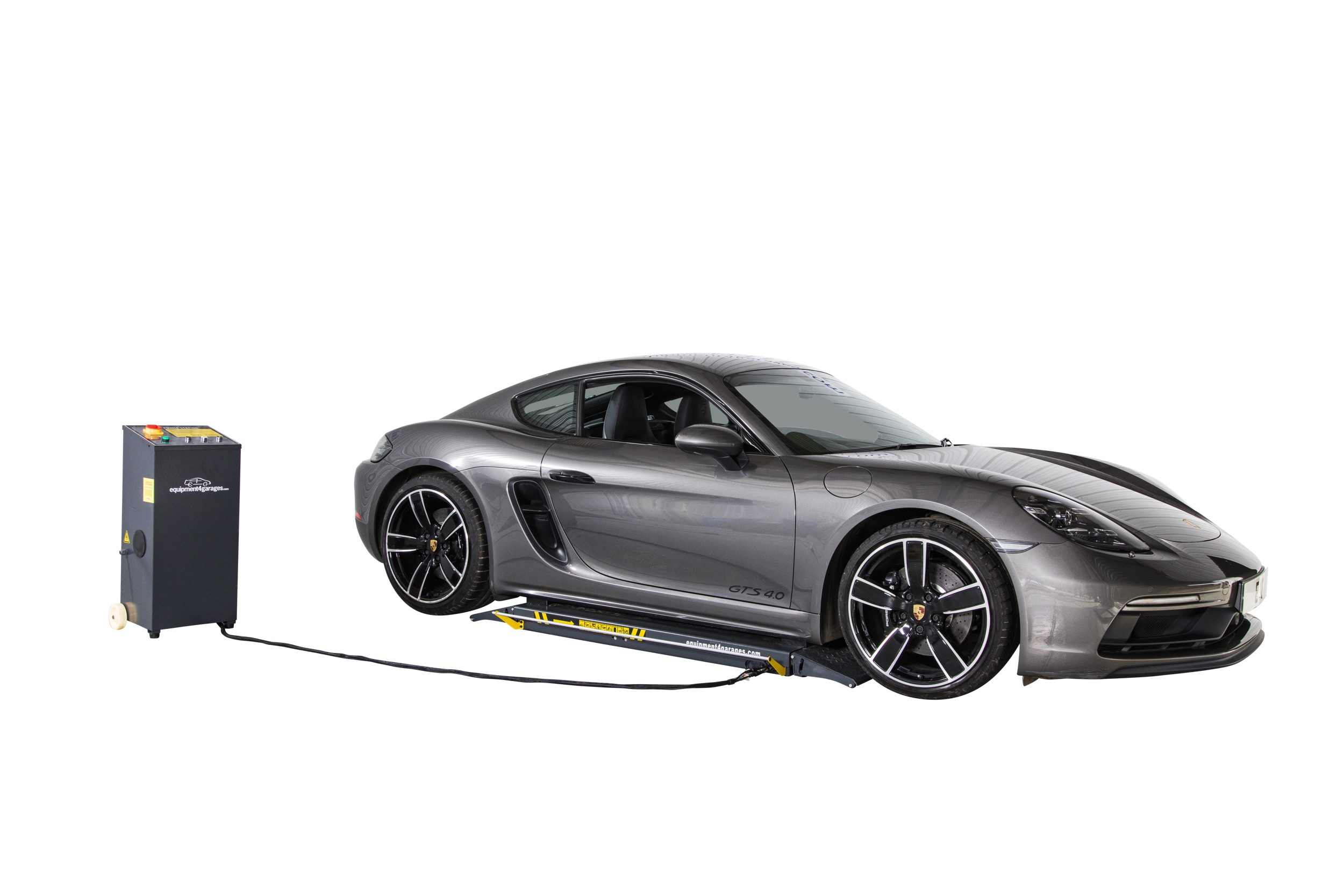 E4G MR40TD Portable Mid-Rise Scissor Lift – 4 Ton, 1ph Dark Grey - Image 2