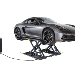 E4G MR35TD Portable Mid-Rise Scissor Lift – 3.5 Ton, 1ph Dark Grey