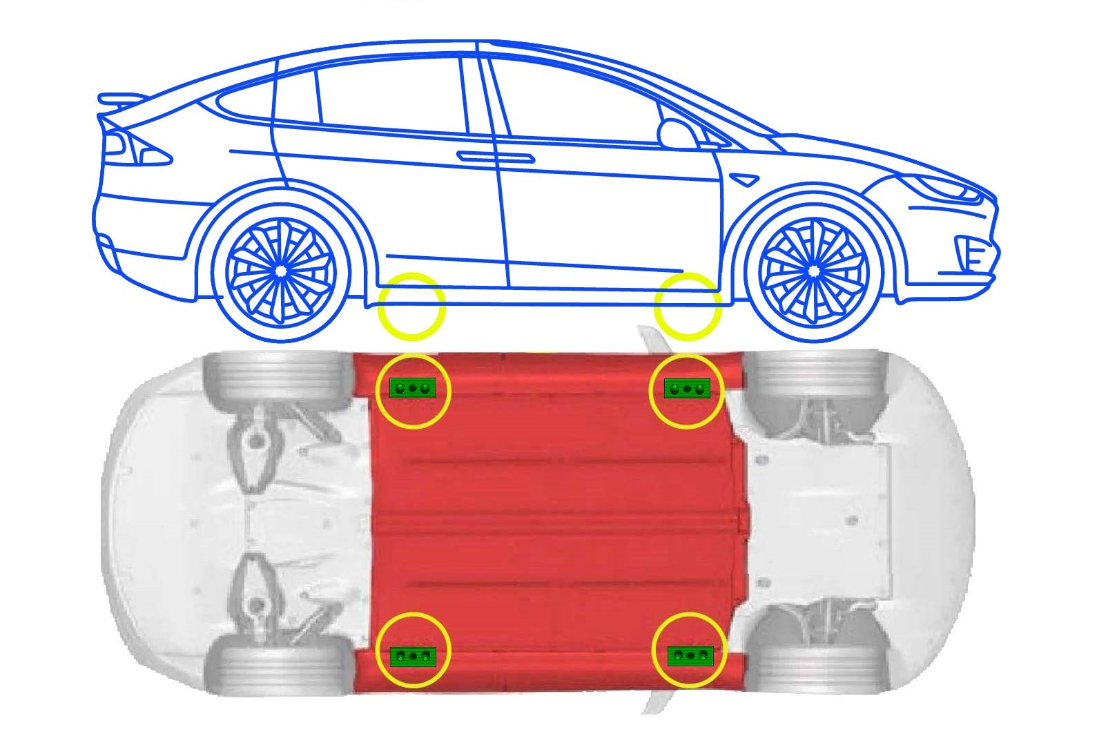 E4G KL321 EV Lift Universal Rubber Pad Set (4) - Image 5